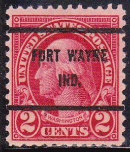 Precancel - Fort Wayne, IN PSS 634-61 - Bureau Issue