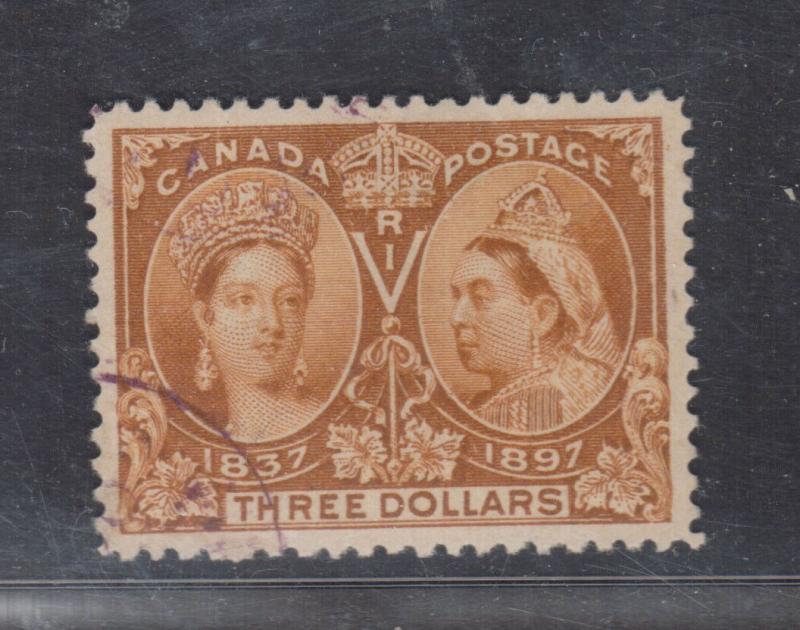 Canada #63 Extra Fine Used Gem With Light Purple CDS Cancel **With Cert.**