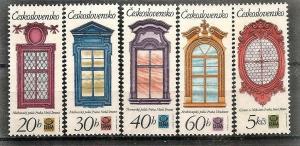 Czechoslovakia 2103-7 MNH 1977 PRAGA Stamp Exhib.