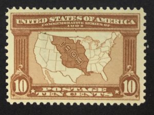 MOMEN: US STAMPS #327 MINT OG NH VF/XF PF CERT LOT #76392