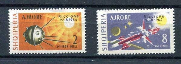 Albania 1964 Mi 857-8 MNH Space Overprint Riccione 8997