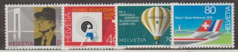 Switzerland Scott #671-674 Stamps - Mint NH Set