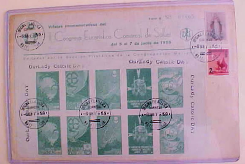 CUBA   CATHOLIC CONGRESS II 1959 SHEETLET OF 10