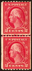 US Stamps # 488 MNH VF Line Pair Scott Value $90.00