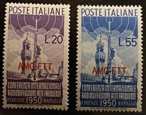 Italy Trieste Scott# 77-78 Unused VF NH Cat $44.00