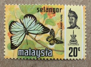 Selangor 1977 Harrison 20c Butterflies, MNH. Scott 134a, CV $4.50. SG 157