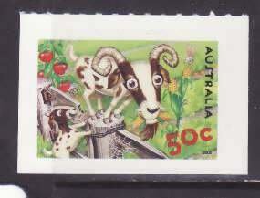 Australia-Sc#2437- id9-unused NH -Farm animals-Goats-self-adhesive-2005-