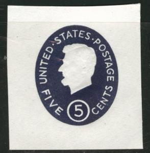 US Envelope cut square Scott U544