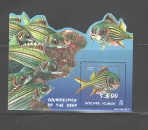 PITCAIRN Isl. 2003 FISH #583 - 586 & MS#586a  MNH