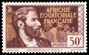 French Equatorial Africa #48  MNH - Pierre Savorgnan de Brazza (1937)