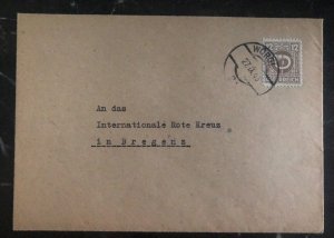 1945  Wörgl Austria Post WWII Cover to The Red Cross In Bregenz
