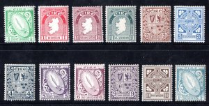 IRELAND 1922 S.G. #71-82 MINT HINGED