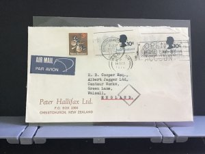 New Zealand 1974  Air Mail England stamps cover R31117