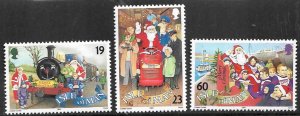 GB ISLE OF MAN 1994 Christmas Set Sc 620-622 MNH