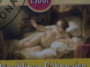 ​GABON-2023- FAMOUS NUDE ARTS PAINTINGS-S/S-CTO-VF-EST.$14- HARD TO FIND