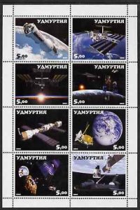 UDMURTIA - 2001 - Space Travel - Perf 8v Sheet - Mint Never Hinged-Private Issue