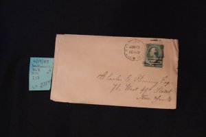 US 213 on cover San Francisco Sta. B to NYC (#2754)