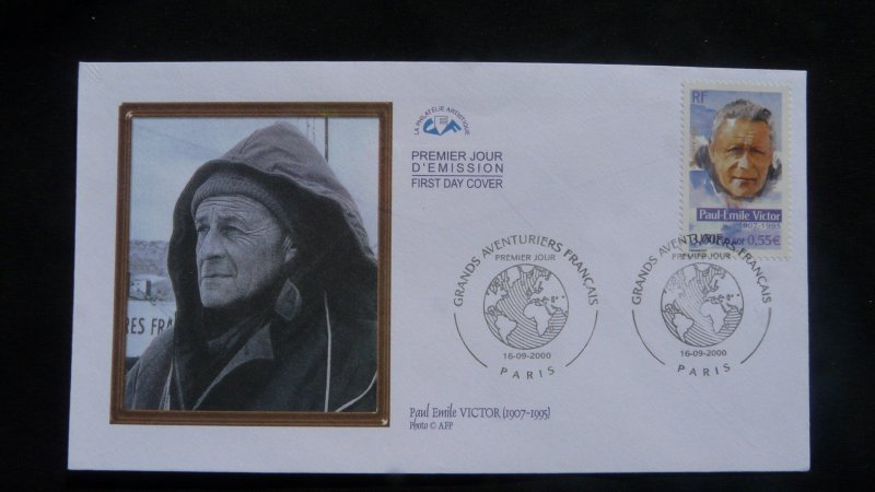 polar explorer Paul Emile Victor FDC France 2000 (ref 31728)