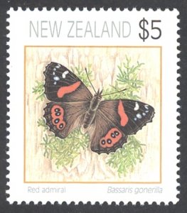 New Zealand Sc# 1079 MNH 1991-2008 $5 Butterflies