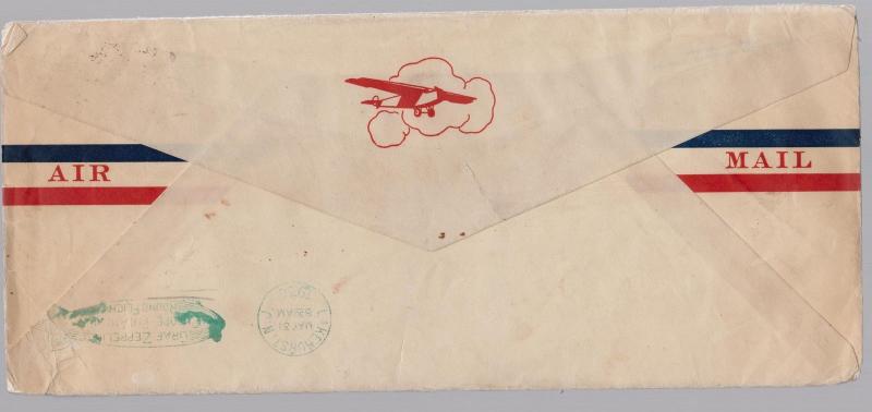 1930 Brazil Graf Zeppelin cover to USA Condor Stamp