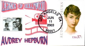 #3786 Audrey Hepburn Mini Special FDC