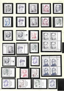 My Page #595 - Page of MNH Great Americans Series Collection / Lot