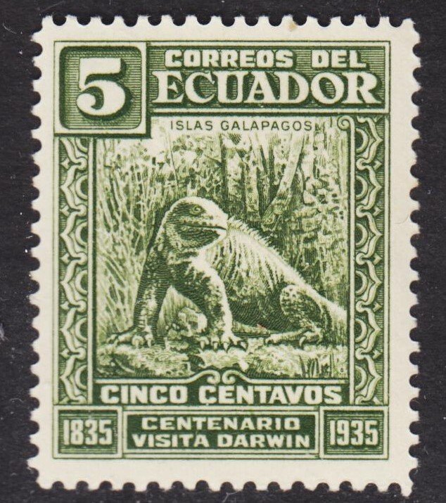 Ecuador Scott 341 F to VF mint OG VLH.