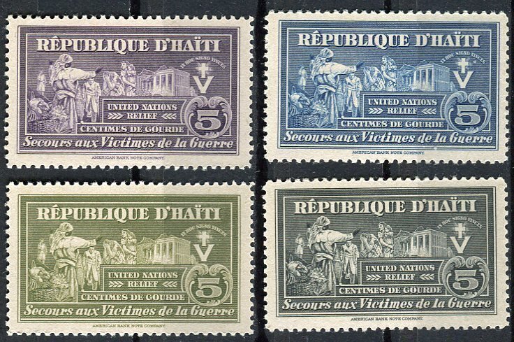 Haiti; 1944: Sc. # RA1-RA4:  MNH Cpl. Set
