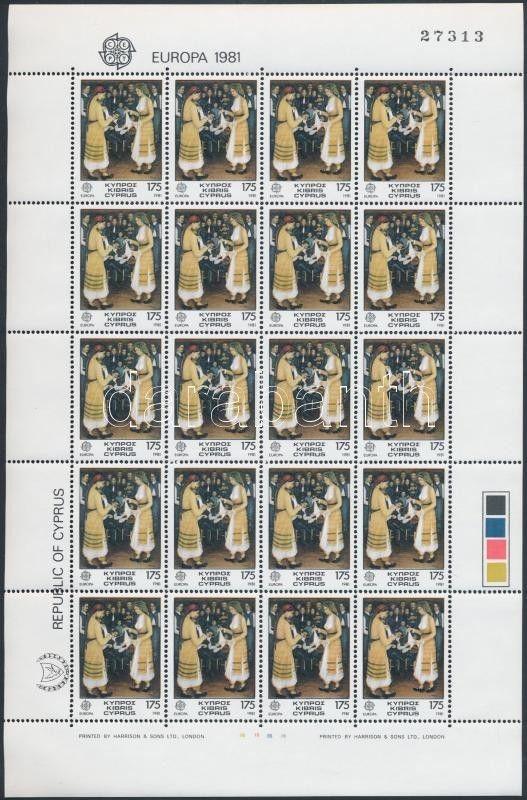 Cyprus stamp Europa CEPT mini sheet set MNH 1981 Mi 547-548 WS192833