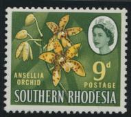 Southern Rhodesia  SG 98 SC# 101   MUH Ansellia Orchid