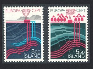 Iceland Europa Volcanoes 2v 1983 MNH SG#628-629 MI#598-599