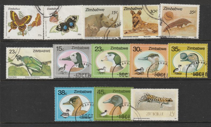 Zimbabwe a small M&U collection includes sets