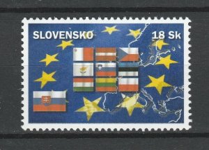 Slovakia 2004 Flags, Expansion of the European Union MNH stamp 