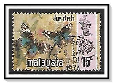 Kedah #118 Sultan & Butterflies Used