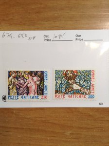 Vatican City Sc #  679-680  NH