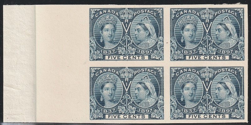 EDSROOM-17435 Canada 54P 3 1897 Proof Block of 4 Jubilee CV$360