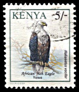 Kenya 601, used, Bird Definitives: African Fish Eagle