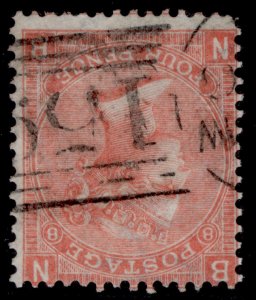 GB QV SG94, 4d vermilion plate 8, FINE USED. Cat £90. WMK INV NB