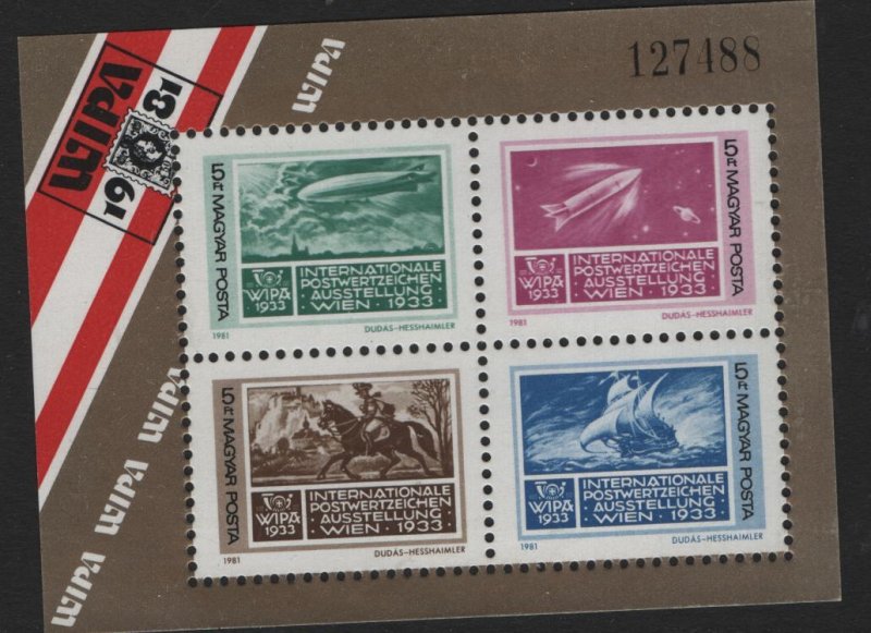 HUNGARY 2696 MNH SOUVENIR SHEET