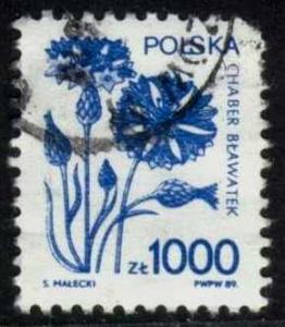 Poland #2921 Blue Corn Flower, used (0.50)