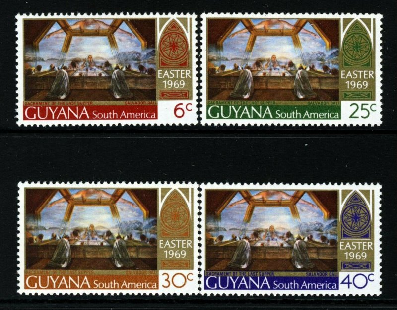 GUYANA 1969 Complete Easter Set SG 481 to SG 484 MNH