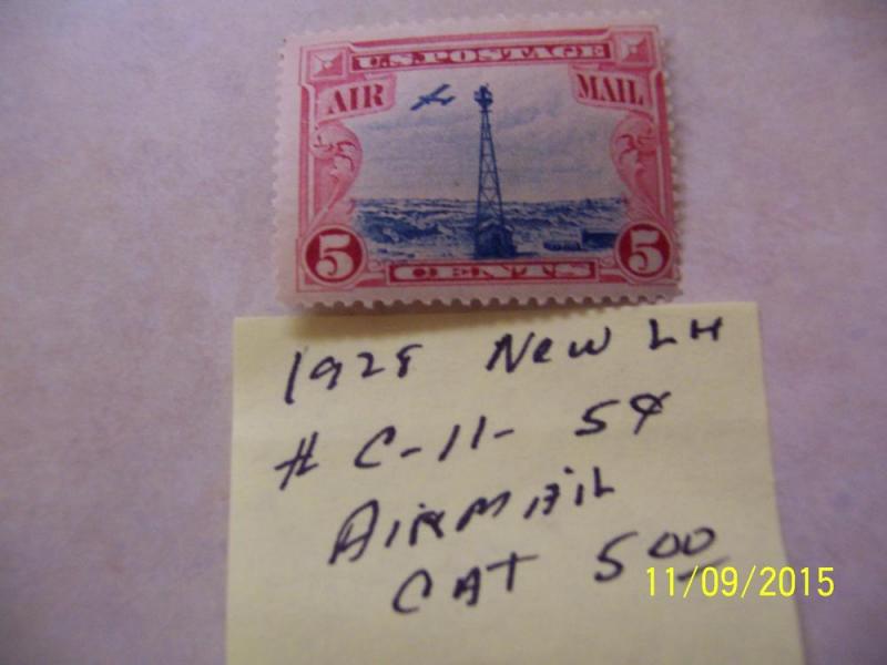 1928  #C-11  5c AIRMAIL CAT $5.00