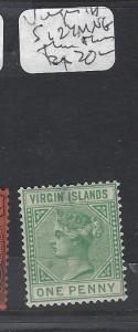 TURKS  ISLANDS (P3009B)  QV 1D  SG 24  MNG TINY THIN 