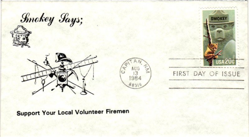 #2096 Smokey Bear – George Alexander Cachet NS