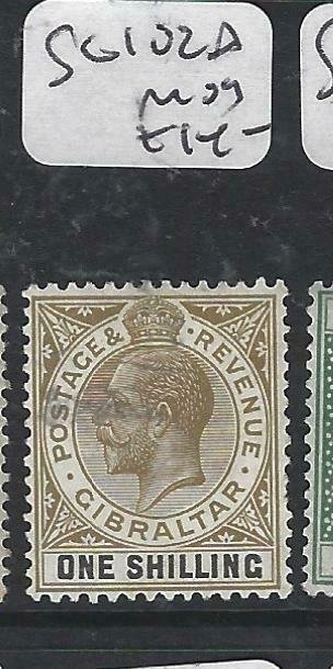 GIBRALTAR  (PP0207B) KGV  1/-  SG 102A    MOG