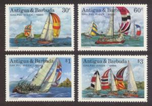 Antigua Sc# 1112-5 MNH Sailing Week 1988