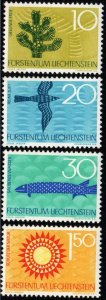 Liechtenstein # 406 - 409 MNH