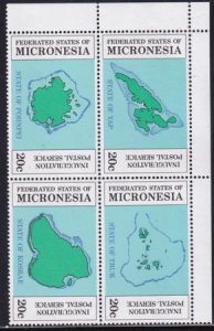 US 1-4 Trust Territories Micronesia NH VF Postal Service