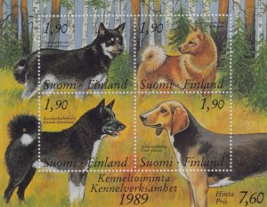 1989   FINLAND  -  SG: MS 1183 - KENNEL CLUB - DOGS - UNMOUNTED MINT 