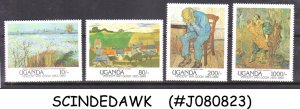 UGANDA - 1991 VINCENT VAN GOGH PAINTINGS - 4V - MINT NH